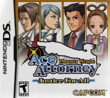 Phoenix Wright - Ace Attorney - Justice for All (USA) box cover front